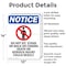 Signmission Do Not Sit Stand, 10 in W x Rectangle, Aluminum OS-2PACK-NS-A-1014-V-11366 - alternate 2